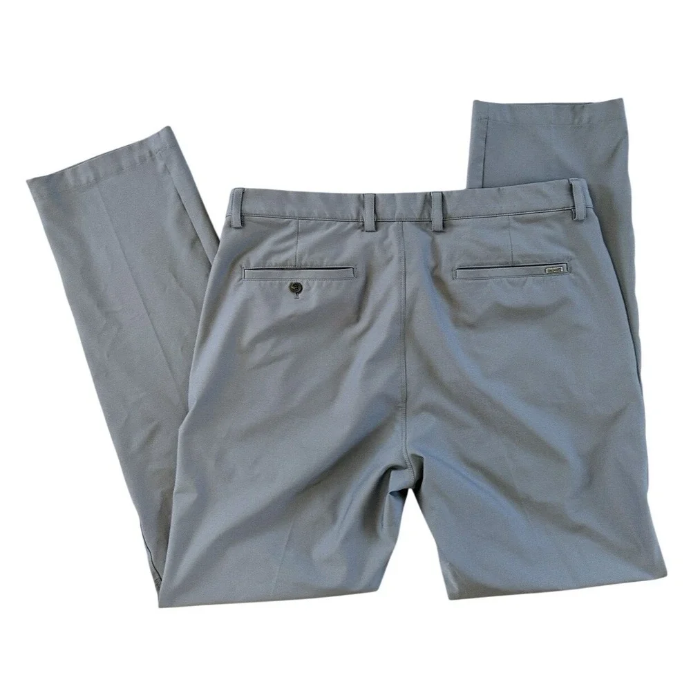 Greg Norman ML75 Microlux Golf Pants Lot Of 2 Mens 36x32 Gray Tan Khaki Stretch